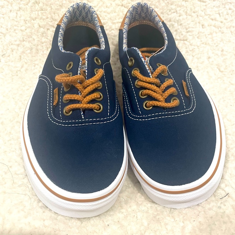 Vans Era 59 Unisex Low-Top Sneakers,- Navy/Chevron denim. M-7.0. W-8.5